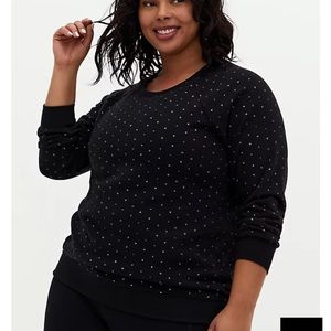 CLASSIC FIT COZY FLEECE CREW NECK RAGLAN SWEATSHIRT